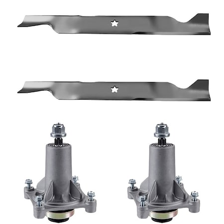 Aic Replacement Parts Blades & Spindles Kit for 46 Fits Husqvarna YTH21K46 532192870, 532 40 53-80, 1 192870-BLADE